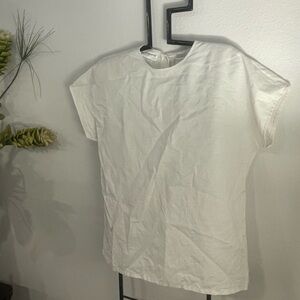 Liz Claiborne White Linen Top